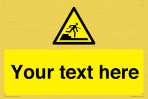 Custom warning Submerged step or steps